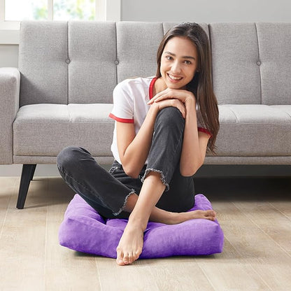 Degrees of Comfort Floor Cushion 22: Square Purple 22x22x4 Gusset Square-1PK