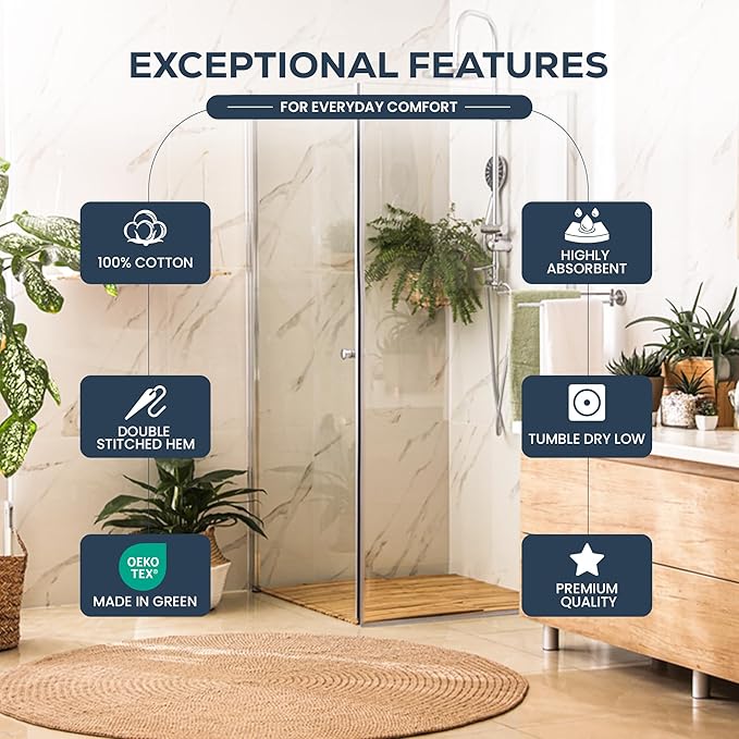 Utopia Towels Cotton Bleach Proof Salon Towel 16 by 27 inches, Bleach Safe Gym 100% Cotton Hand Towel, 24 Pack, Black