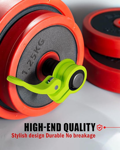 Mini Pro Barbell Clips 1 inch I Multi-Size Adjustable Barbell Collar I 1 inch Barbell ClampsIQuick Release Weight Clips Pair of Locking for Dumbbell Bar