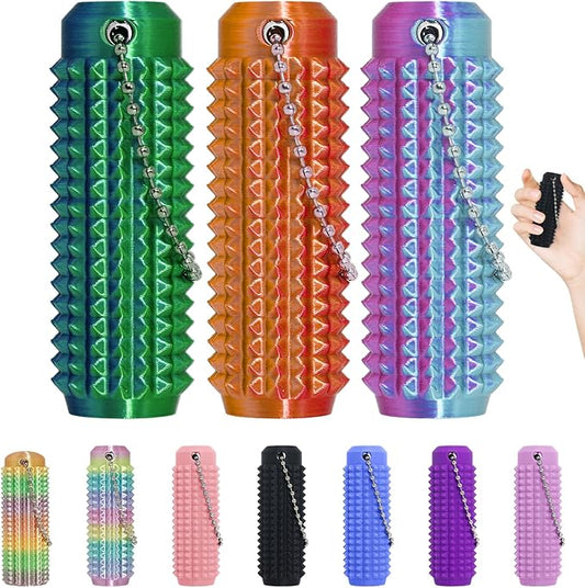 3pcs Little Ouchies Fidget Toys,Pain Stim Fidget Toy Reduce Stress for Adults,Anxiety Relief Pain Stim,Spiky Fidget Keychain for Anxiety and Stress Reduction,Novelty Gifts for Friends