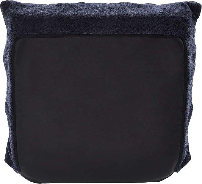 Amazon Basics Adjustable 14-Position Memory Foam Floor Chair with Back Support, Portable, 41.3"D x 21.3"W x 6"H, Navy