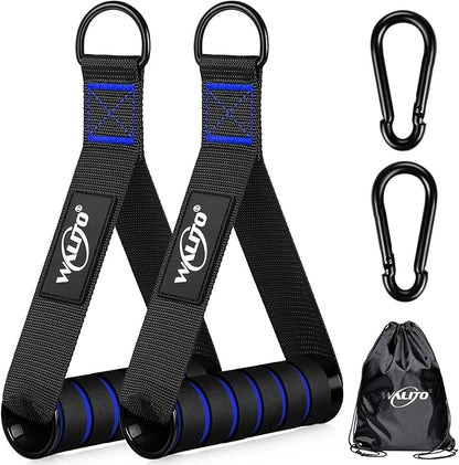 WALITO Exercise Handles, Replacement Cable Machine Attachments for Home Gym Equipment, Pulley System, Pilates, Resistance Bands, Strength Trainer, Heavy Duty Working Out Handles