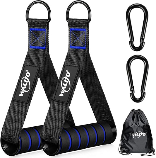 WALITO Exercise Handles, Replacement Cable Machine Attachments for Home Gym Equipment, Pulley System, Pilates, Resistance Bands, Strength Trainer, Heavy Duty Working Out Handles