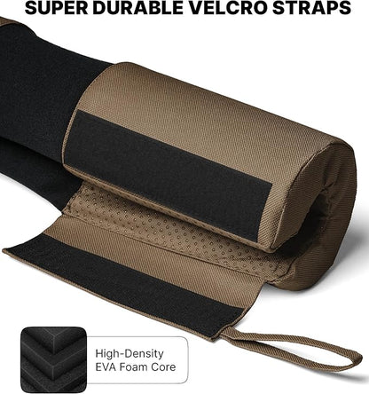 DMoose Fitness Barbell Pad for Hip Thrust, Squat & Lunges - Non-Slip Thick Foam Cushion for Neck and Back Support with Two Straps - Hip Thrust Pad for Leg Day - Fits All Olympic Bars and Smith Machine