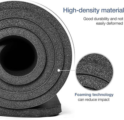 Yoga Mat Non Slip NBR Thick Yoga Mat, 72"L x 32"/24"W x 0.6"/0.4"TH (185cm x 80cm/61cm x 15mm/10mm), Anti-Tear Exercise Mat with Carrying Strap and Bag, Workout Mats for Yoga, Pilates, Floor Exercises