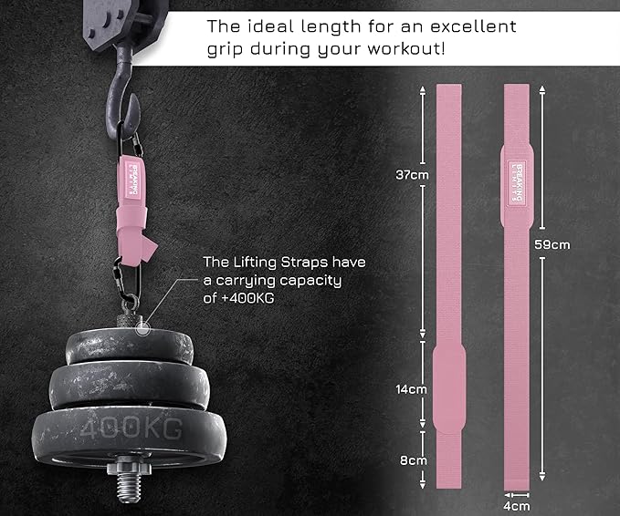 Breaking Limits Gym Straps Weight Lifting Wrist Wraps Bundle – Workout Lifting Straps for Deadlift – Wrist Straps for Weightlifting Men & Women - Muñequeras Para Gym