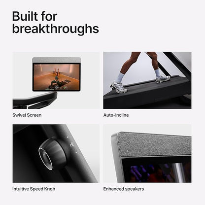 Peloton Cross Training Tread, Treadmill for Running, Walking, and Hiking with Manual or Auto-Incline Options and Immersive 24” HD Touchscreen, Exercise Equipment for Home Cardio and Strength Workouts