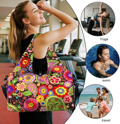 Yoga Mat Bag for Women Men Large Carryall Tote with Adjustable Shoulder Strap for Gym Yoga Travel Pilates Office