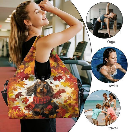 Yoga Mat Bag for Women Men Large Carryall Tote with Adjustable Shoulder Strap for Gym Yoga Travel Pilates Office