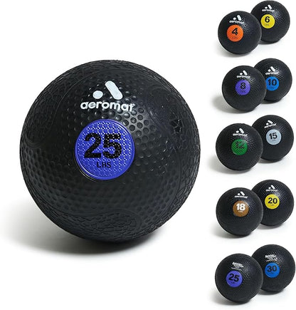 Aeromat Extreme Elite Medicine Balls for Exercise - 10" Diameter Workout Ball, Weighted Balls for Exercise, Weight Ball, Color-Coded Med Balls