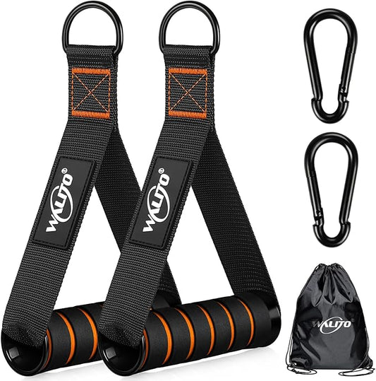 WALITO Exercise Handles, Replacement Cable Machine Attachments for Home Gym Equipment, Pulley System, Pilates, Resistance Bands, Strength Trainer, Heavy Duty Working Out Handles