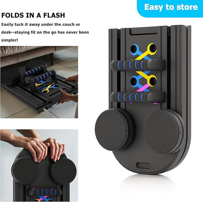 Pilates Board, Multifunctional Pilates Reformer Machine with Ab Trainer, Portable Pilates Reformer for Core & Full Body Workout, Foldable Home Gym Pilates Equipment for Women & Beginners