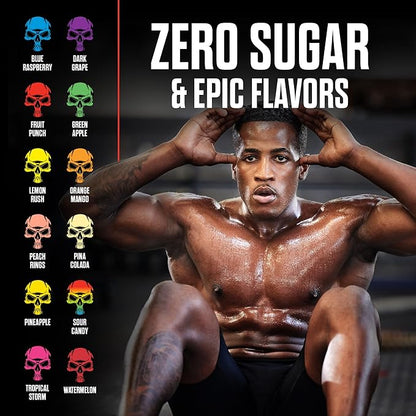 JNX SPORTS The Curse! Pre Workout Powder for Men & Women, Caffeine, Beta-Alanine, Creatine, L-Citrulline, 30 Servings, Cherry Limeade Flavor – Boost Energy, Strength & Focus