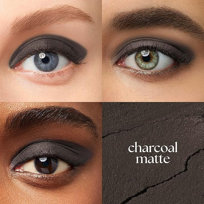 Julep Eyeshadow 101 Cream-to-Powder Waterproof Shadow Stick – Charcoal Matte – Long-Lasting, Crease-Proof, Dark Grey Matte Cream Eyeshadow with Built-in Smudger