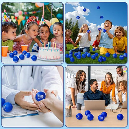 100PCS Motivational Stress Balls for Adults and Kids - Stress Balls Bulk Soft Sponge Squeeze Toys with Inspirational Quotes | Office Classroom Stress Relief Gifts | Anxiety Relief Fidget Toys