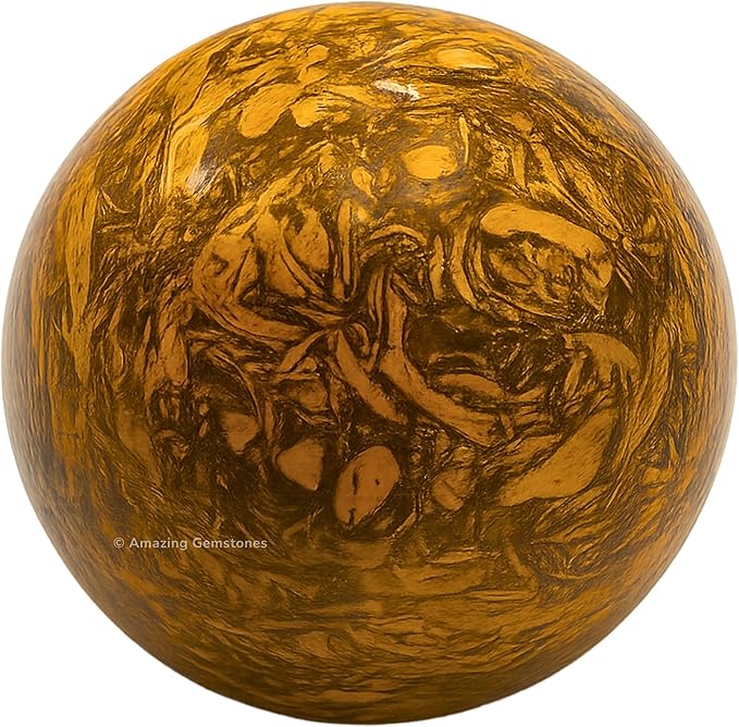 Amazing Gemstone Mariyam Jasper Crystal Ball with Stand - 2" Inches Crystal Sphere Meditation Balls for Witchcraft and Decorative Balls