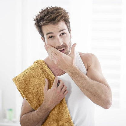 Utopia Towels, Salon Towel, Pack of 24, Not Bleach Proof, 16 by 27 Inches, Highly Absorbent Cotton Towels for Hand, Gym, Beauty, Spa, and Home Hair Care, Beige