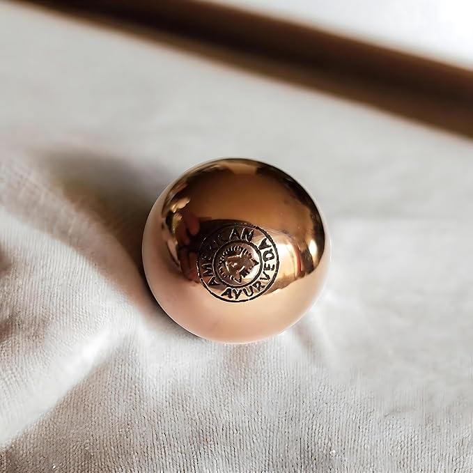 Pure Copper Ball, Bring Integrity and Clear Thinking with Natural Energy Meditation Dia Orb Sphare, Get Mental Agility Grounding Movement Therapy with Copper Orb - 2 Inch 1 Ball