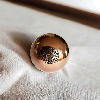 Pure Copper Ball, Bring Integrity and Clear Thinking with Natural Energy Meditation Dia Orb Sphare, Get Mental Agility Grounding Movement Therapy with Copper Orb - 2 Inch 1 Ball