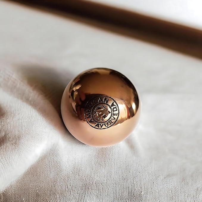 Copper Ball. Copper Metal Ball, Bring Integrity and Clear Thinking with Natural Energy and Meditation Crytal Sphare, Get Mental Agility Grounding Movement Therapy - 3 inches