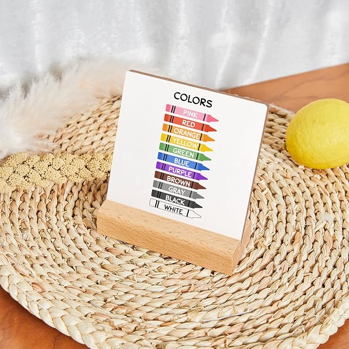 Mental Health Inspirational Gift, Colorful Change Negative Thoughts Sign, Colorful Positive Affirmations Wooden Sign Wooden Stand, Mental Health Gift for Psychologist School Counselor Student Boy Girl