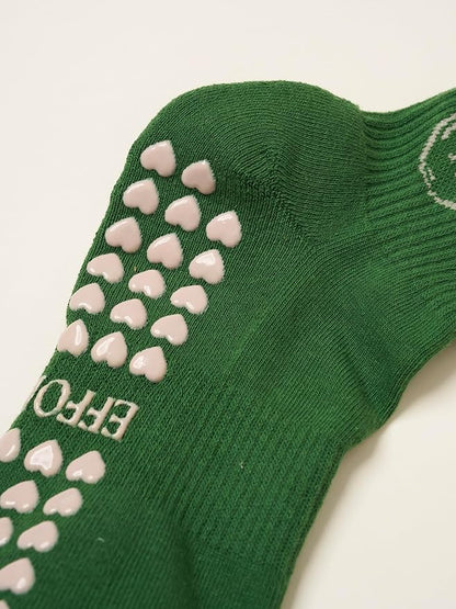 Crew Half Calf Grip Socks, Cutest Fruits Pilates Socks, Ruffle socks, Non-Slip, Barre Yoga Fitness