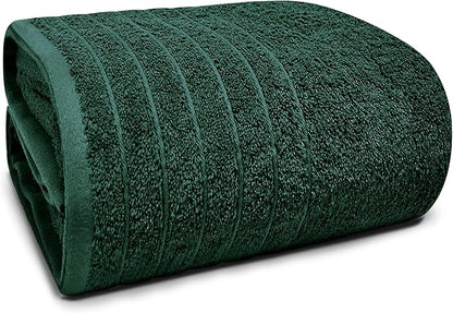 Tens Towels Pack of 1 Jumbo Bath Sheet 40 x 80 Inches, Extra Large & Light Weight, Quicker to Dry, 100% Cotton, Super Soft & Absorbent, Perfect to Wrap Yourself in, Hunter Green