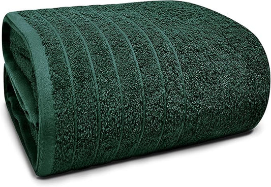 Tens Towels Pack of 1 Jumbo Bath Sheet 40 x 80 Inches, Extra Large & Light Weight, Quicker to Dry, 100% Cotton, Super Soft & Absorbent, Perfect to Wrap Yourself in, Hunter Green