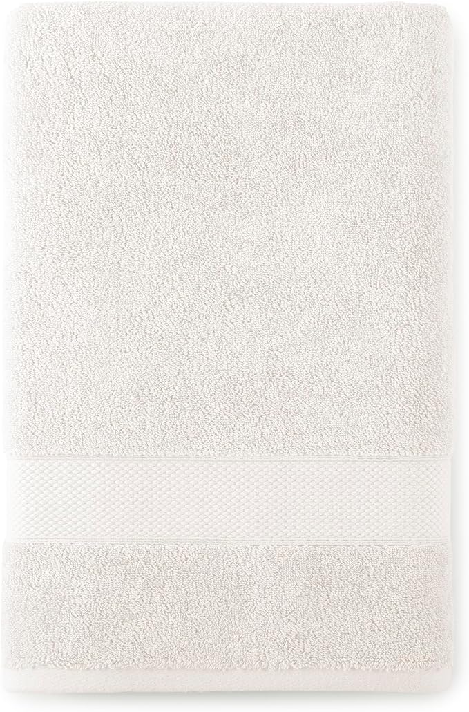 Peacock Alley Diamond 6 Piece Towel Set - Luxurious 100% Long-Staple Turkish Cotton - Soft, Absorbent & Fast Drying, Linen