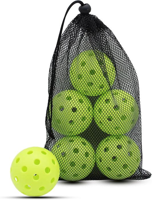 Magicorange Pickleball Balls, 40 Holes Outdoor Pickleballs, High Elasticity & Durable Pickle Balls for All Style Pickleball Paddles