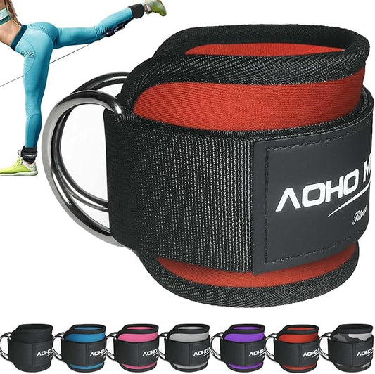Ankle Strap for Cable Machine Attachments, Gym Accessories for Women and Men, Neoprene Ankle Cuffs for glute Kickback, Leg Workouts ande Booty Hip Abductors Exercise