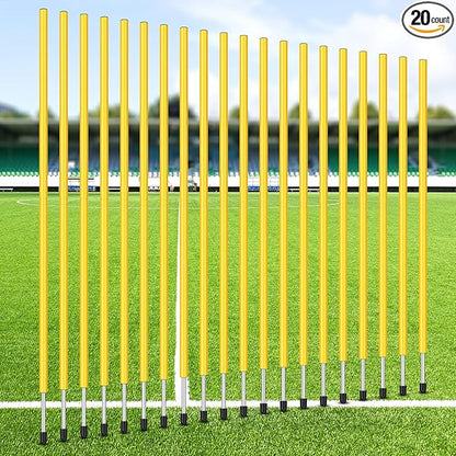 Blulu Training Agility Poles 5ft Forza Slalom Adjustable Soccer Training Poles Soccer Sticks Agility Equipment for Football Sport Football Soccer Speed