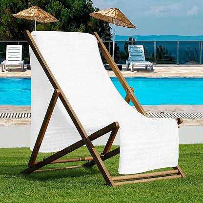 Tens Towels Pack of 1 Jumbo Bath Sheet 40 x 80 Inches, Extra Large & Light Weight, Quicker to Dry, 100% Cotton, Super Soft & Absorbent, Perfect to Wrap Yourself in, White