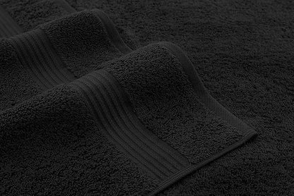 American Veteran Towel, Hand Towels for Bathroom Set of 4, 100% Cotton Turkish Hand Towel Sets, Soft Hand Face Towels, Black Hand Towels