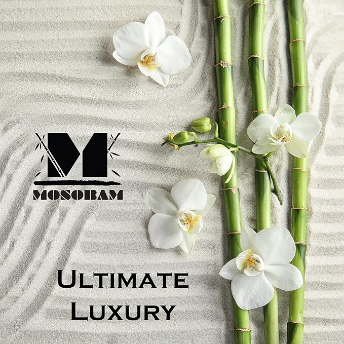 Mosobam Luxury Turkish 6pc Mixed Bath Bundle 2 Sizes for Body Towels and 2 for Mats Lavender Aura 700 GSM & 1000 GSM Bamboo Viscose & Aegean Turkish Combed Cotton