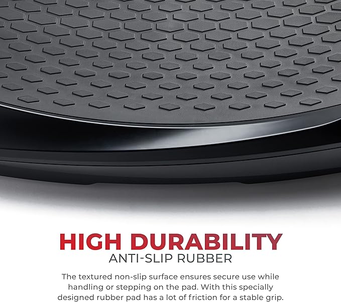 Sunny Health & Fitness Fitboard Vibration Platform Exercise Machine with Multiple Speed Settings and Vibration Modes for Multipurpose Workouts