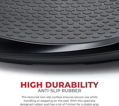 Sunny Health & Fitness Fitboard Vibration Platform Exercise Machine with Multiple Speed Settings and Vibration Modes for Multipurpose Workouts