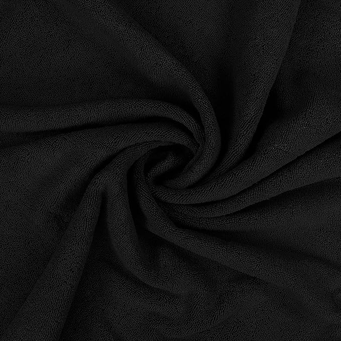 Utopia Towels - Luxurious Jumbo Bath Sheet 2 Piece - 600 GSM (35X70 Inches) 100% Ring Spun Cotton - Highly Absorbent and Quick Dry Extra Large Bath Towel - Super Soft Hotel Quality Towel (Black)