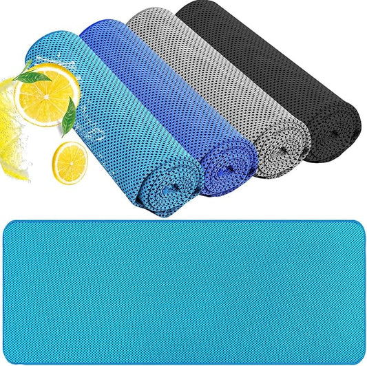 Cooling Towels for Neck/Face Ice Towel Cooling Neck Wraps for Hot Weather Sweat Towels Microfiber Chilly Towel cold Rags Soft Breathable Quick Dry for Indoor /Outdoor/Yoga/ Gym/Working out（40''x12''）