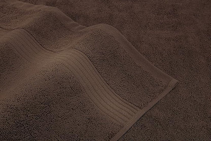 American Veteran Towel, Hand Towels for Bathroom Set of 4, 100% Cotton Turkish Hand Towel Sets, Soft Hand Face Towels, Brown Hand Towels