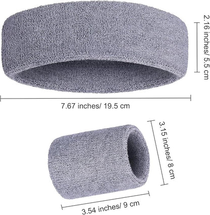 WILLBOND 3 Pcs Sweatbands Set 80s 90s Neon Sports Headband Tennis Striped Sweat Band Sports Competitions Games for Men Women Party Supplies