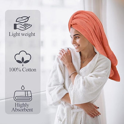 Oakias Premium Towel Set 600 GSM 8 Piece Sea Salt - 100% Ring Spun Cotton Highly Absorbent Towels Set - Super Soft Bathroom Towel Set - Hotel Quality Double Stitched Hem - Ideal for Hotels, Spa, Gyms