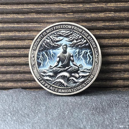 Serenity Prayer Sobriety Chip - A Symbol of Inner Peace and Strength - AA Medallion Recovery Gift with Coin Capsule