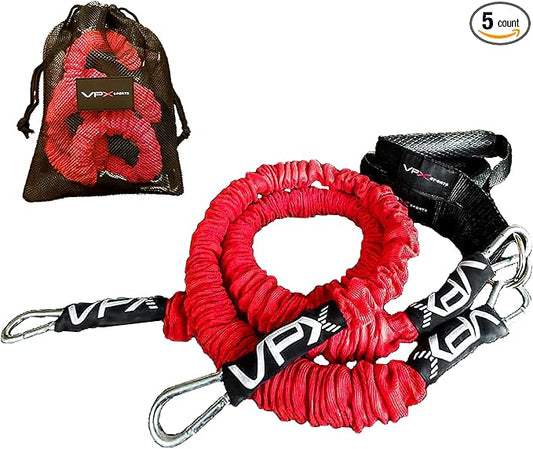 VPX Power Resistance Training System 3.0 | Total 3-Way Stacking Home, Gym, Sport Fitness | Men & Women | 220 LBs Adjustable Suspension Resistant Strength | Leg, Squat, Press, Push, Glute, Arm, LAT