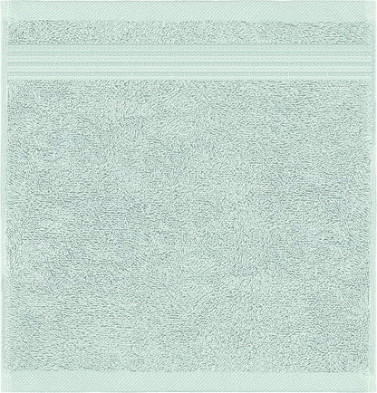 American Veteran Towel, 100% Cotton Turkish Washcloths for Bathroom Essentials 4 Pack, Soft Absorbent Wash Cloths Quick Drying Small Towels Washrags, Mint Green