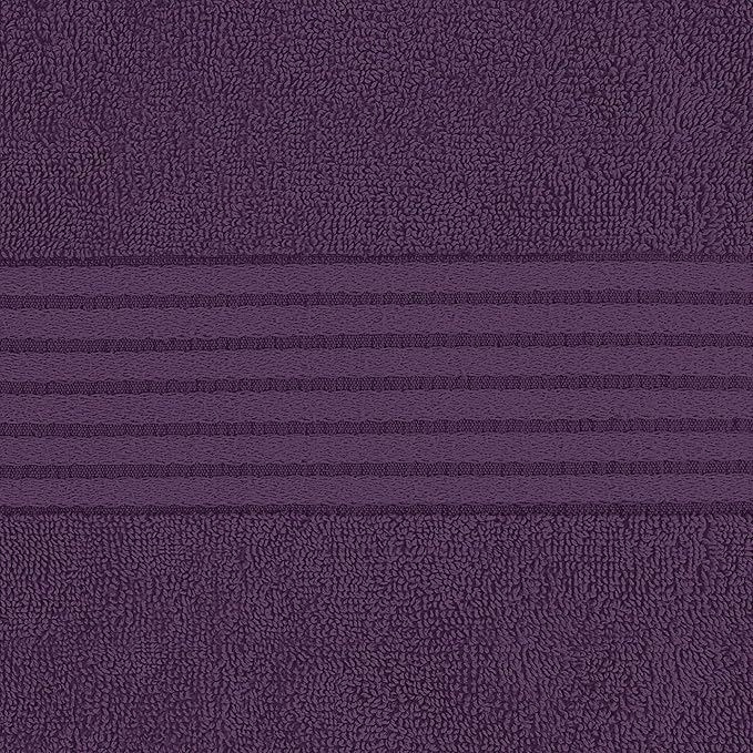 Utopia Towels 4 Pack Bath Towels Set, 27 by 54 Inches, 100% Ring Spun Cotton, Quick Dry, Highly Absorbent, Soft Feel Towels, Perfect for Daily Use, Plum