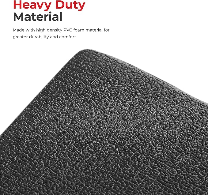 Sunny Health & Fitness Non-Slip Home Gym Mat – Workout Floor Protection Foam Pad for Treadmill, Bike, Elliptical, Yoga and Exercise Equipment or Standing Desk in 4 Size Options