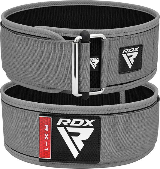 RDX Weight Lifting Belt - AUTO LOCK 4” Premium Adjustable Gym Belt for Olympic Cross Training - Support for Men Women Functional Fitness Workout - WOD Powerlifting Bodybuilding Weightlifting Deadlift
