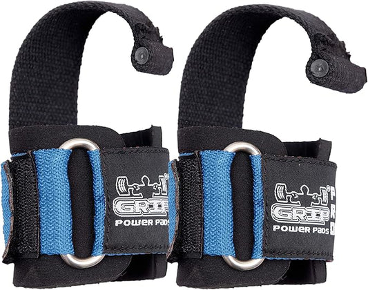 Lifting Dowel Straps Neoprene Padded Wrist Wraps Power Weight Lifting Training Gym Grips Straps Wrist Support Bandage Set of 2 Alternative to Hooks