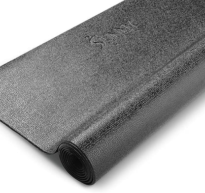 Sunny Health & Fitness Non-Slip Home Gym Mat – Workout Floor Protection Foam Pad for Treadmill, Bike, Elliptical, Yoga and Exercise Equipment or Standing Desk in 4 Size Options